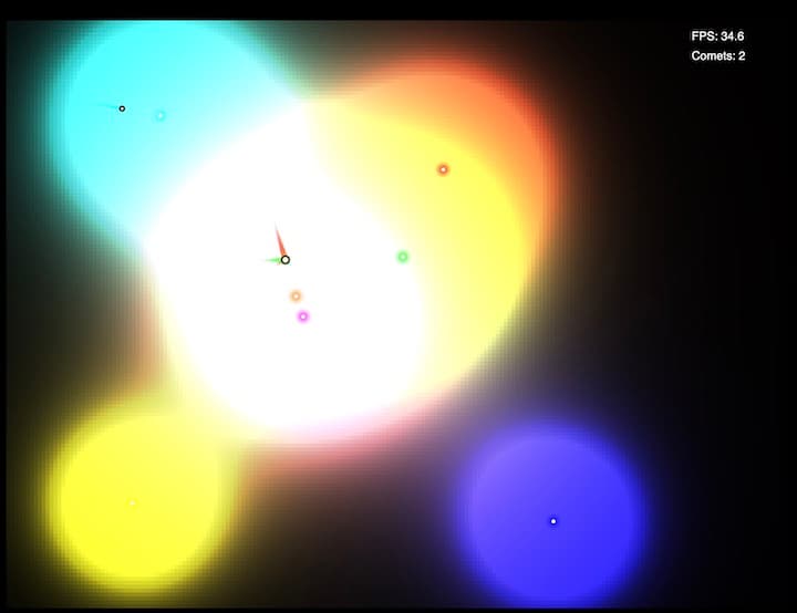 Comets in multicolor Thumbnail